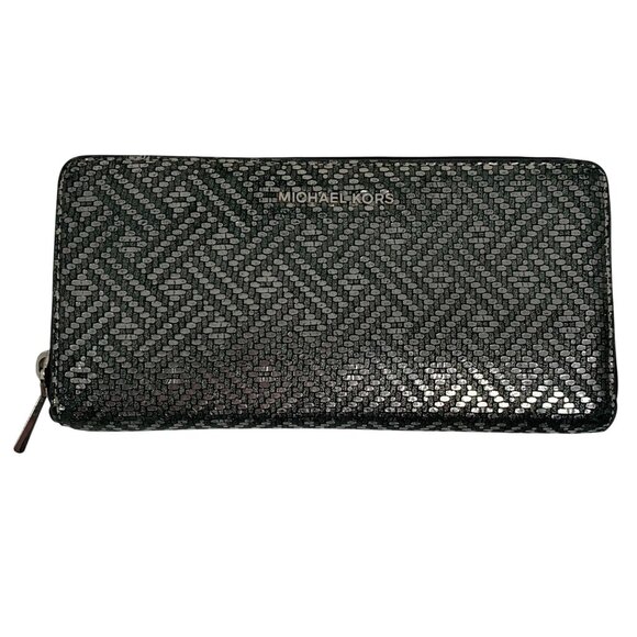 Michael Michael Kors Jet Set Travel Continental Wallet - Silver - Picture 1 of 15